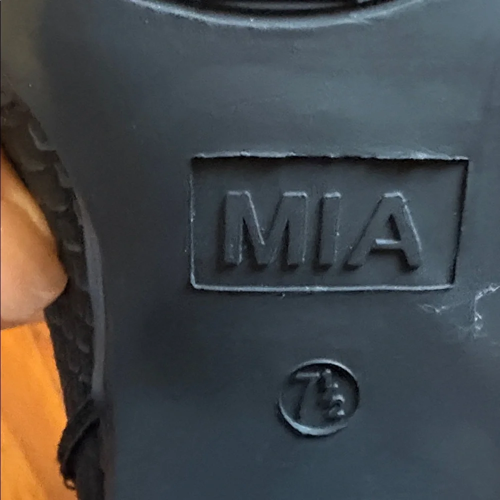 MIA Cindy Embossed  Western Cowboy Boots In Black Python